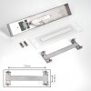 Morges Spiegellamp LED Chroom, Wit, 1-licht