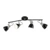 Fischer-Honsel Wales Plafondlamp Zwart, 4-lichts