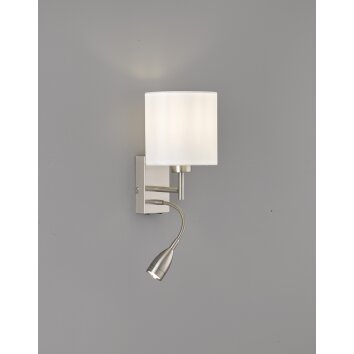 Fischer-Honsel Dreamer Muurlamp Nikkel mat, 1-licht