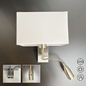 Fischer-Honsel Dream Muurlamp Nikkel mat, 1-licht