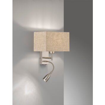 Fischer-Honsel Dream Muurlamp Nikkel mat, 1-licht