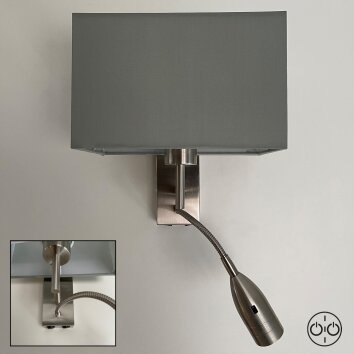 Fischer-Honsel Dream Muurlamp Nikkel mat, 1-licht