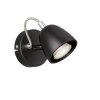 FHL-easy Gemma Muurlamp Chroom, Zwart, 1-licht