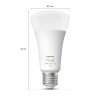 Philips Hue White & Color Ambiance LED E27 15 Watt 2200 - 6500 Kelvin 1200 Lumen