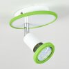 Cabri Plafondlamp LED Chroom, Groen, Wit, 1-licht