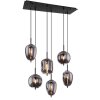 Globo BLACKY Hanger Zwart, 6-lichts