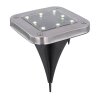 Globo Solarlamp LED Zwart, Transparant, Helder, 8-lichts