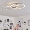 Lithgow Plafondlamp LED Zilver, 2-lichts, Afstandsbediening, Kleurwisselaar