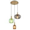 Globo NORMY Hanglamp Messing, 3-lichts