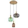 Globo NORMY Hanglamp Messing, 3-lichts