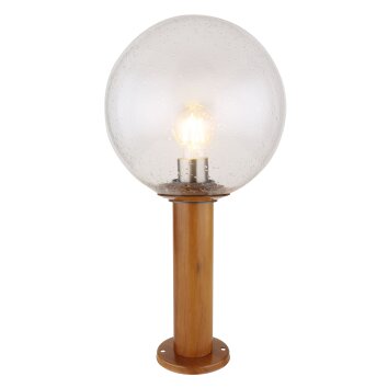 Globo OSSY Padverlichting houtlook, 1-licht