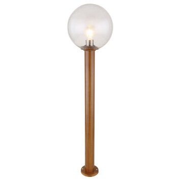 Globo OSSY Padverlichting houtlook, 1-licht