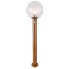 Globo OSSY Padverlichting houtlook, 1-licht, Bewegingsmelder