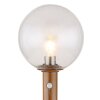 Globo OSSY Padverlichting houtlook, 1-licht, Bewegingsmelder