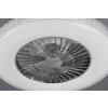 Reality Harstad Ventilator LED Chroom, 1-licht, Afstandsbediening