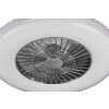 Reality Harstad Ventilator LED Chroom, 1-licht, Afstandsbediening