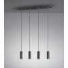 Trio MARLEY Hanglamp Zwart, 4-lichts