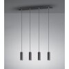 Trio MARLEY Hanglamp Zwart, 4-lichts