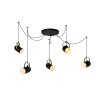 Lucide SWAPP Hanglamp Zwart, 5-lichts