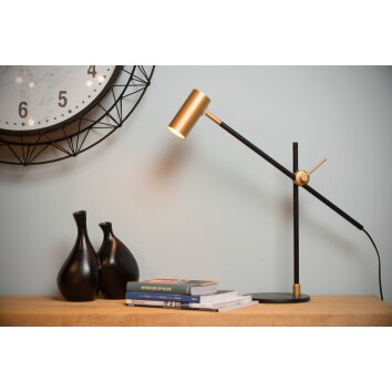 Lucide PHILINE Bureaulamp Zwart, 1-licht