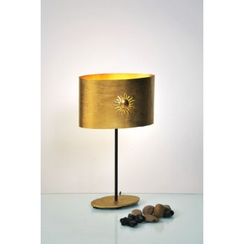 Holländer SUN OVAL Tafellamp Bruin, Goud, 1-licht