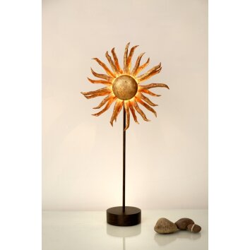 Holländer SONNE Tafellamp Bruin, Goud, Zwart, 6-lichts