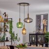 Goldenville Hanglamp Messing, Zwart, 3-lichts