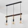 Landrienne Hanglamp Bruin, Natuurlijke kleuren, Zwart, 3-lichts