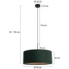 Steinhauer Sparkled Light Hanglamp Zwart, 1-licht