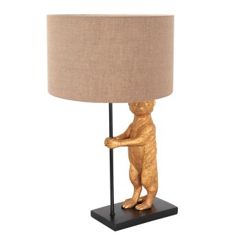 Steinhauer Animaux Tafellamp Goud, Zwart, 1-licht