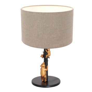 Steinhauer Animaux Tafellamp Goud, Zwart, 1-licht