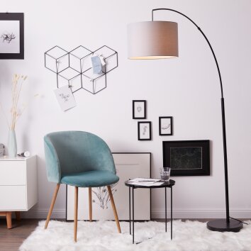 Brilliant Aike Staande lamp Zwart, 1-licht