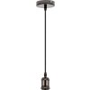 Globo SUSPENSION Hanger Chroom, Zwart, 1-licht