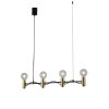 Gnarp Hanglamp Zwart-Goud, 4-lichts