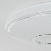 Auxerre Plafondlamp LED Wit, 2-lichts, Afstandsbediening, Kleurwisselaar