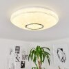 Auxerre Plafondlamp LED Wit, 2-lichts, Afstandsbediening, Kleurwisselaar