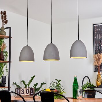 Stettler Hanglamp Zwart, 3-lichts