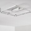 Rauma Plafondlamp LED Nikkel mat, 1-licht