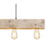 Globo ADALIE Hanger Hout licht, Zwart, 4-lichts