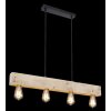 Globo ADALIE Hanger Hout licht, Zwart, 4-lichts