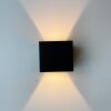 Fischer & Honsel Thore Muurlamp LED Zwart, 2-lichts