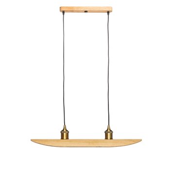 Elobra Colombia Retro Hanglamp Natuurlijke kleuren, 2-lichts