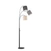 Fischer & Honsel Shade Staande lamp Zwart, 3-lichts