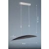 Fischer & Honsel Colmar Hanglamp LED Nikkel mat, 5-lichts