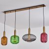 Goldenville Hanglamp Messing, Zwart, 4-lichts