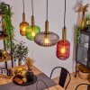 Goldenville Hanglamp Messing, Zwart, 4-lichts