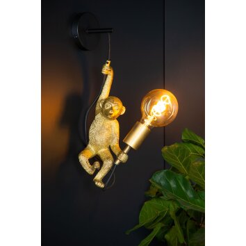 Lucide EXTRAVAGANZA CHIMP Muurlamp Zwart, 1-licht