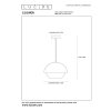 Lucide COOPER Hanglamp Zwart, 1-licht