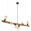 Globo KIRA Hanger Donkerbruin, 6-lichts