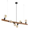 Globo KIRA Hanger Donkerbruin, 6-lichts